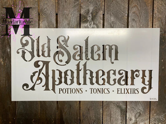 Old Salem Apothecary Stencil