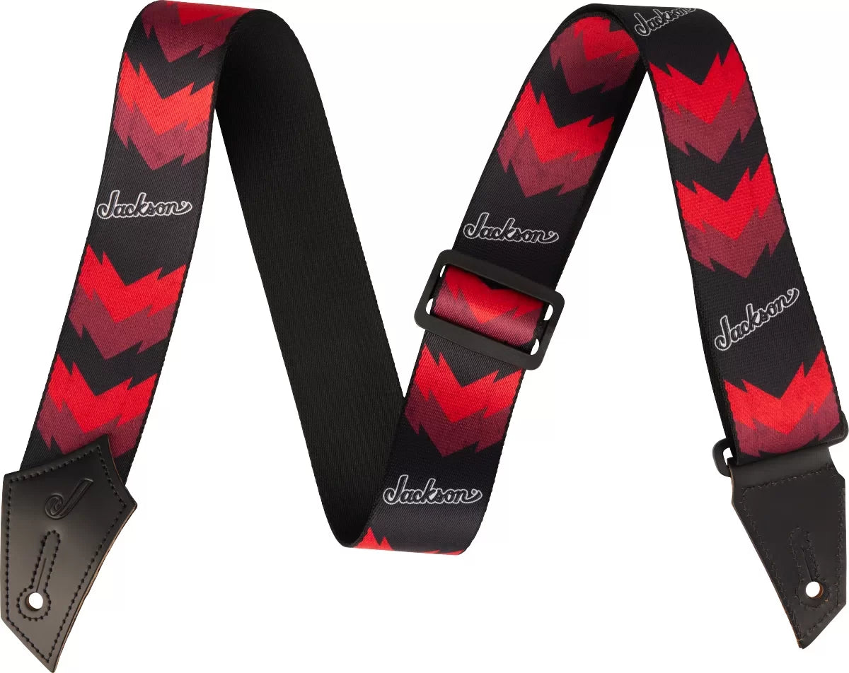 Jackson #2993258002 - Jackson Strap with Double V Pattern - Black/Red