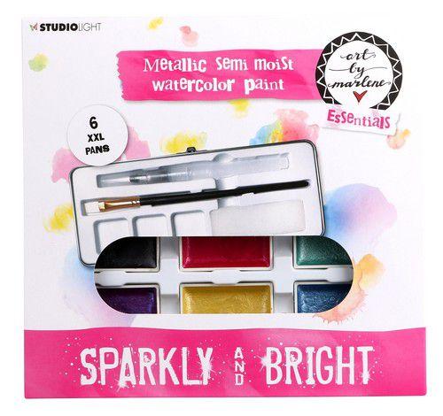 Studio Light Metallic Semi Moist Watercolor Paint
