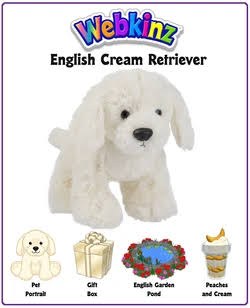 Webkinz English Cream Retriever Plush