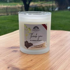Nine Mile Thank You For Helping Me Grow Soy Candle Frosted J