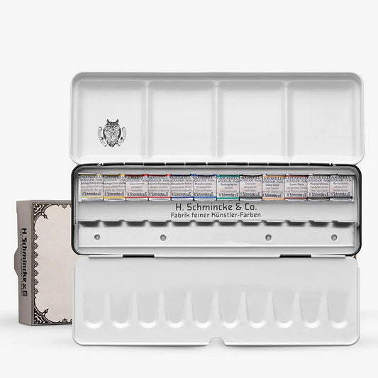 H. Schmincke & Co. Horadam Watercolors  metal set 12 x 1/2 p