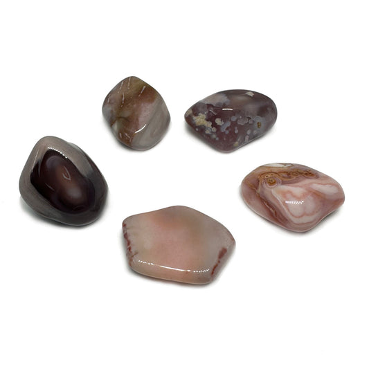 BOTSWANA PINK AGATE TUMBLED