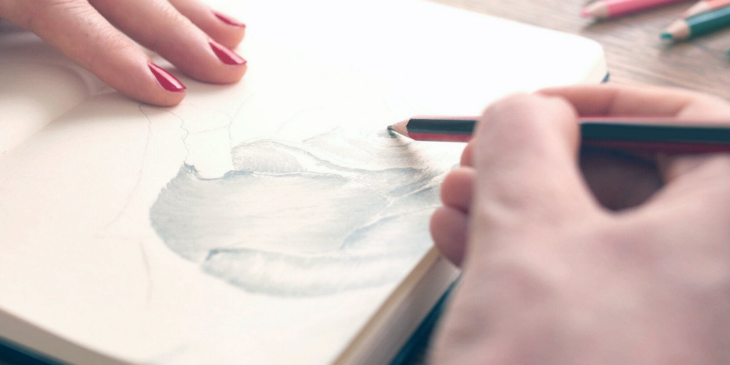 Hands drawing in a sketchbook - Soulshine's Drawing and Sketching Section