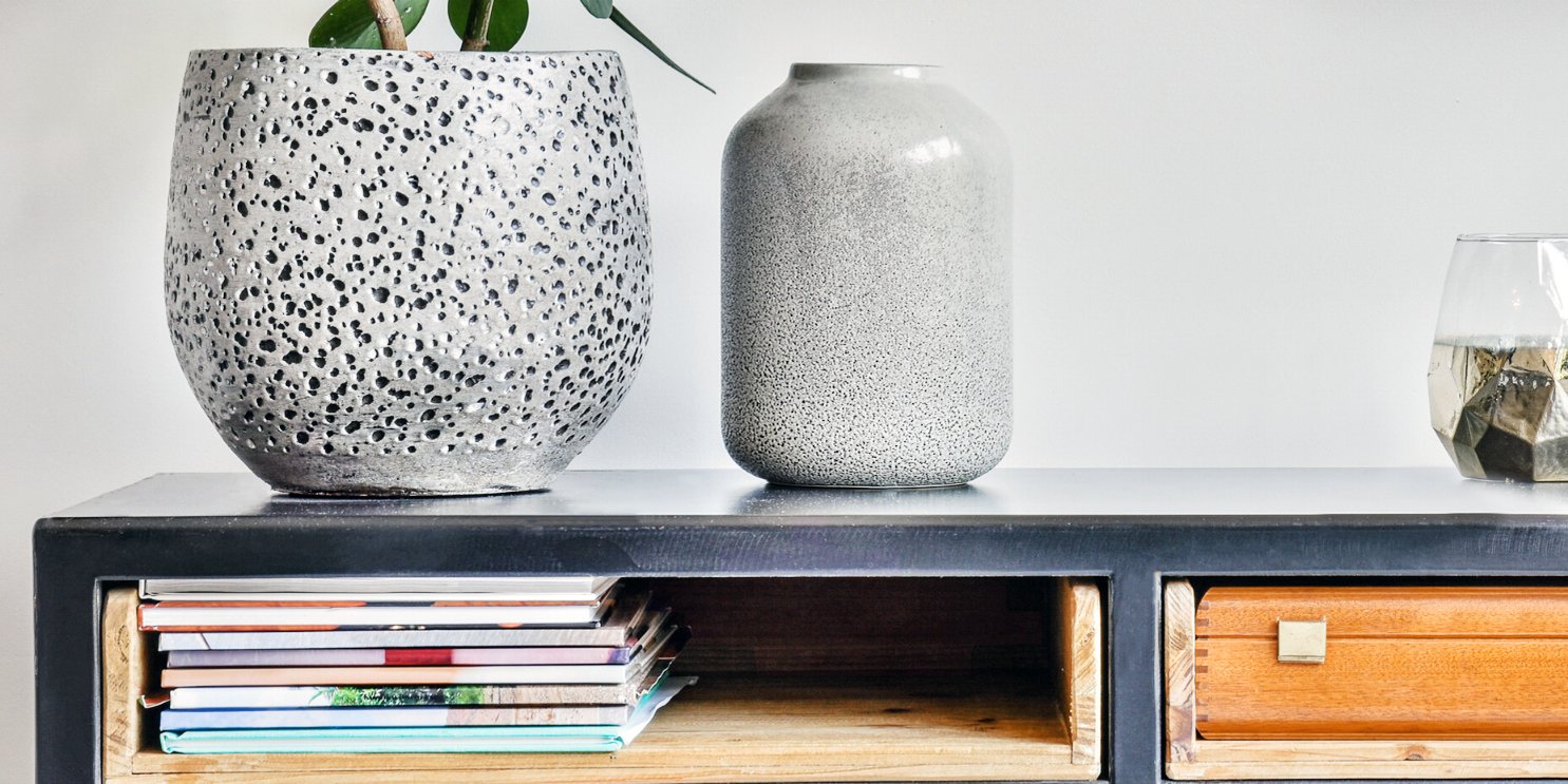 Various Home Decorations on a Black Shelf - Soulshine's For the Home Section