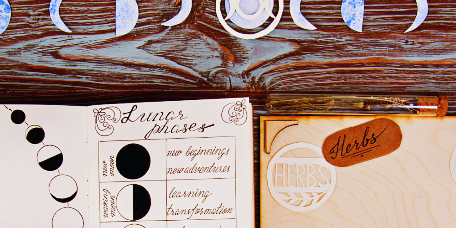 Books and journals regarding nature, potions, moon phases and more - Soulshine's Metaphysical Book Section