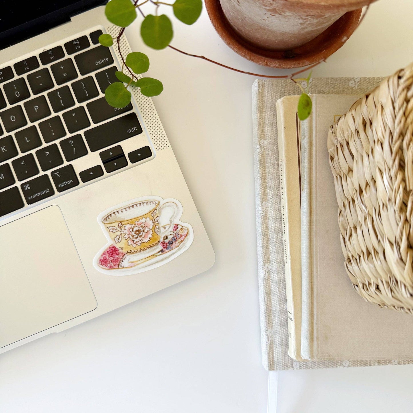 Emily Lex : Yellow Teacup Sticker