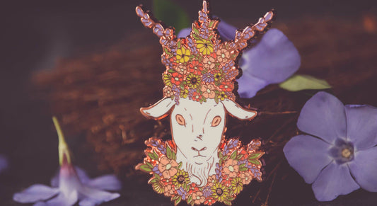 The Pickety Witch - May King - Midsommar - Enamel Pin