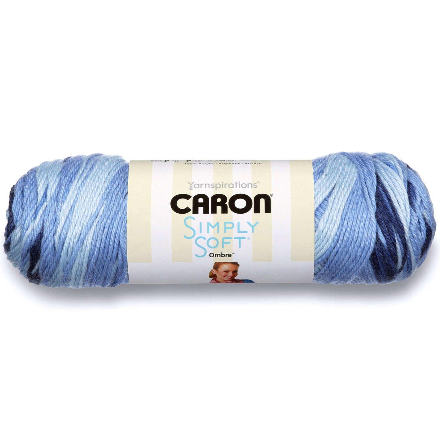 Caron Simply Soft Ombre Yarn - Saturday Blue Jeans