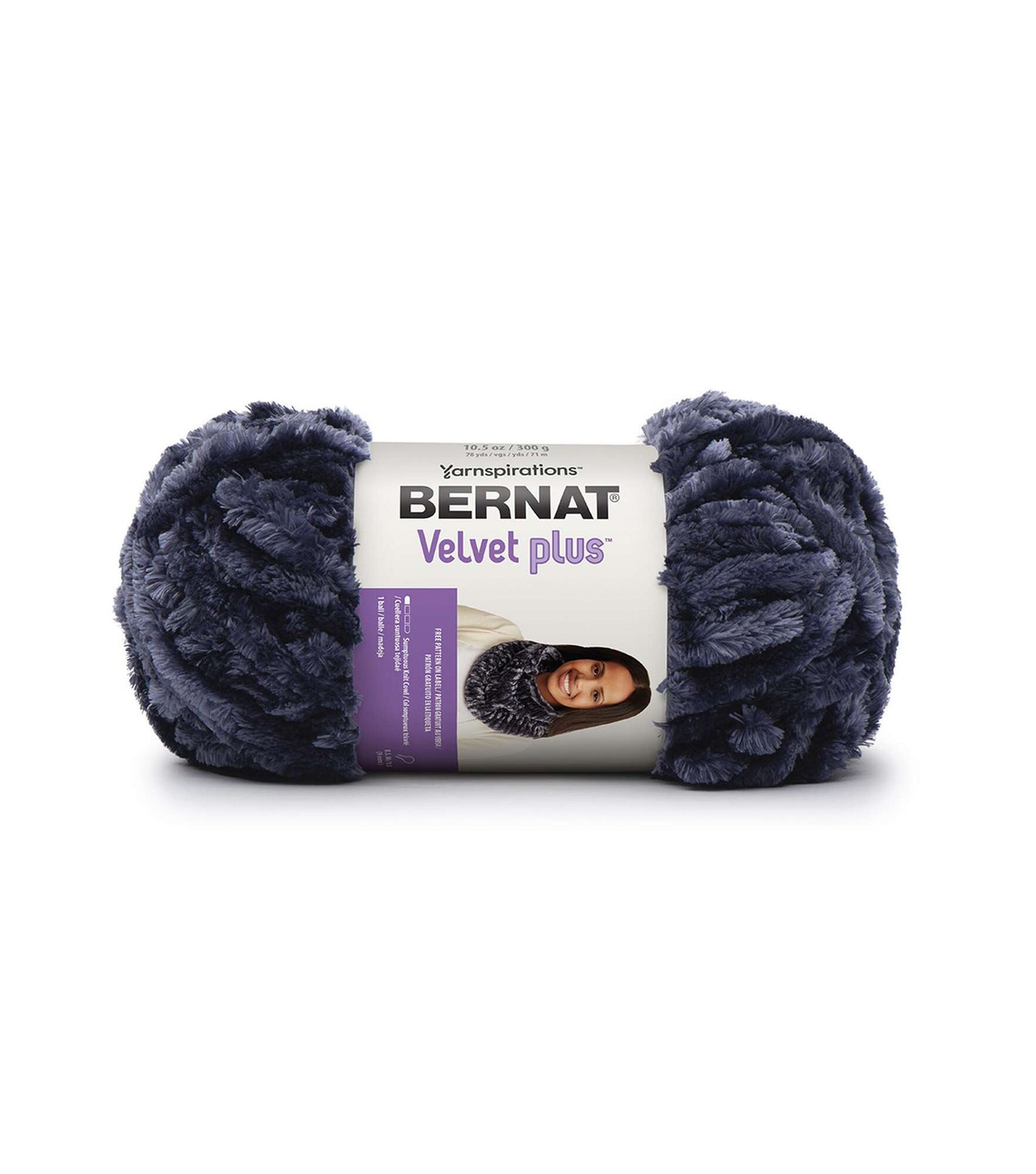 Bernat Velvet Plus Yarn - Indigo Velvet