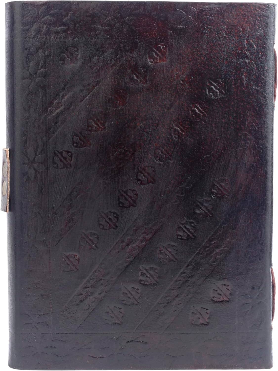 Leather Journal Diary Skull Vintage Antique Handmade Notebook Sketchpad Notepad Gift for Men Women 7X5 Inches Brown