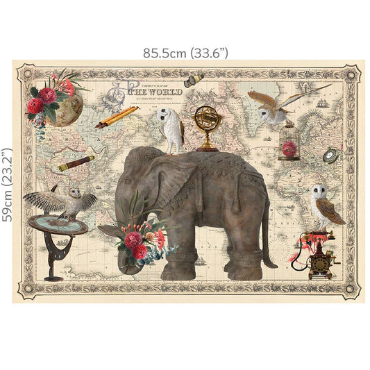 Hokus Pokus - Decor-Weave Decoupage - Around the World 33.6x23.2"