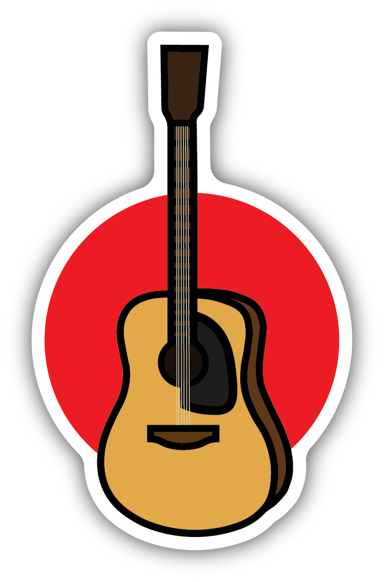 Acoustic Guitar Sticker