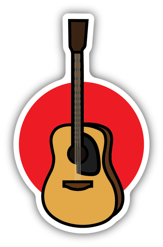 Acoustic Guitar Sticker