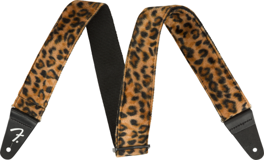 FENDER WILD LEOPARD PRINT GUITAR STRAP