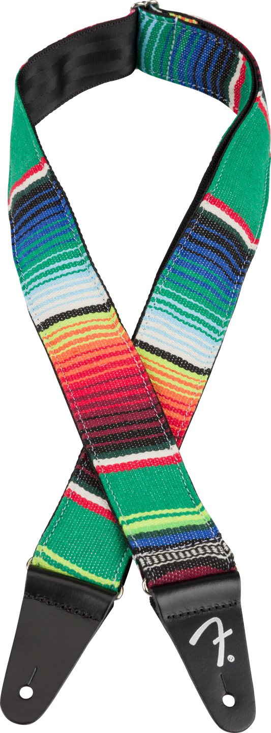 FENDER SERAPE GREEN MULTI 2" GUITAR STRAP