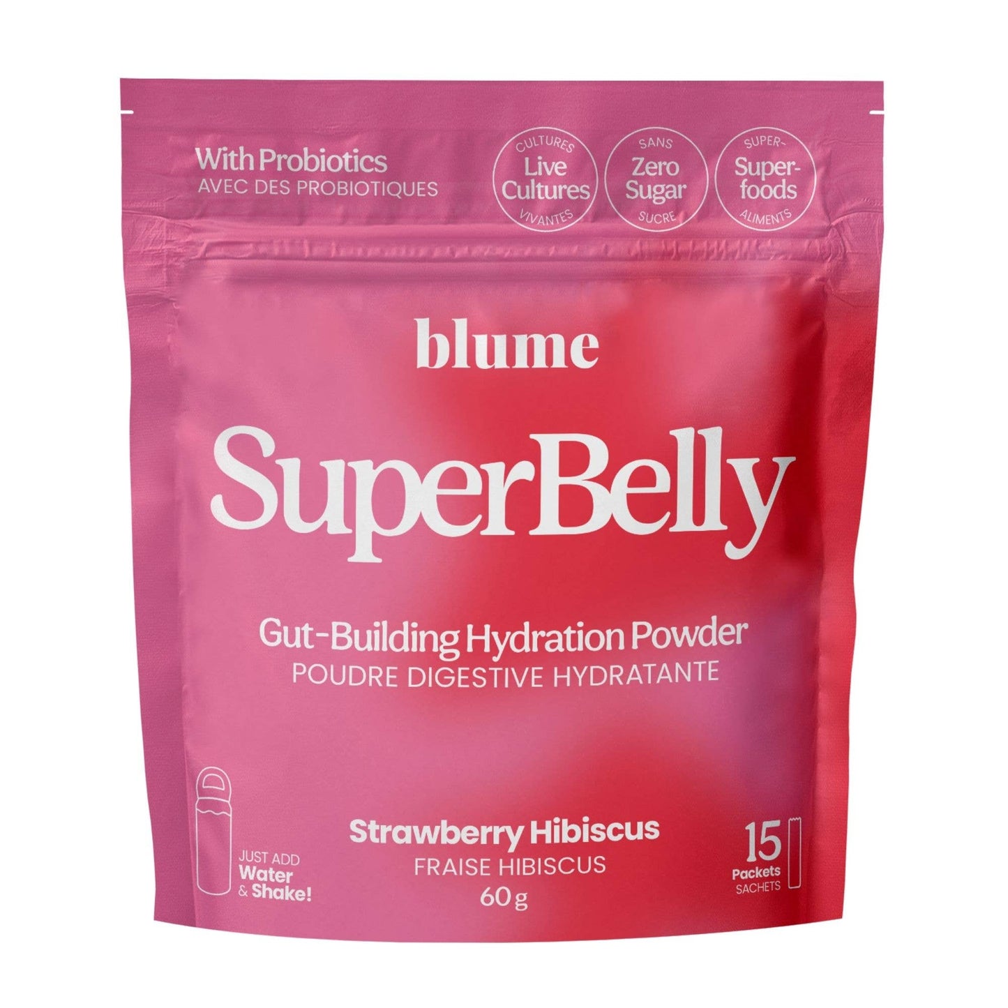 Blume : SuperBelly Hydration & Gut Building, Strawberry Hibiscus