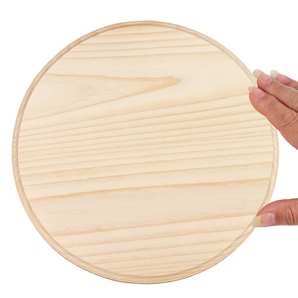 Factory Direct Craft - 15" x 3/4" Thick Unfinished Wood Blank Round Circle Plaque