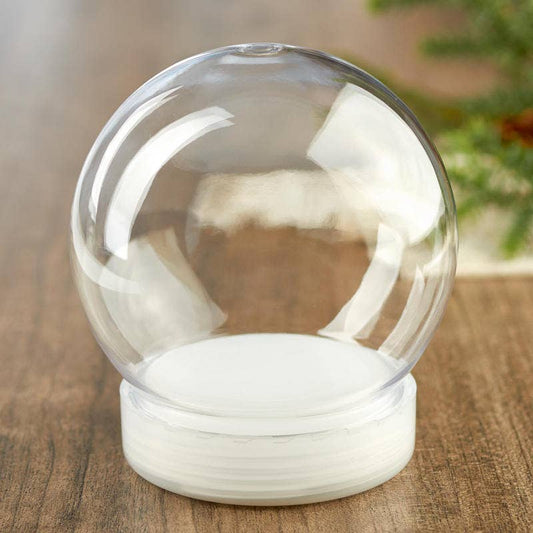 Factory Direct Craft - Clear Acrylic Snow Globe Jar - 4 inch diameter