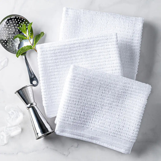 Ribbed Bar Mop Kitchen Towels Set of 3