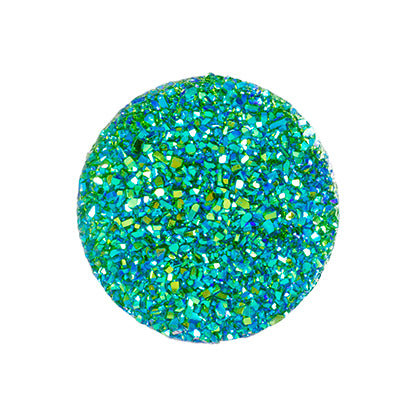 Resin Sew-on Sugar Stone 10pcs Round 22mm Emerald