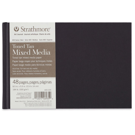 Strathmore : Toned Tan Mixed Media Sketch Book 8.5x5.5"
