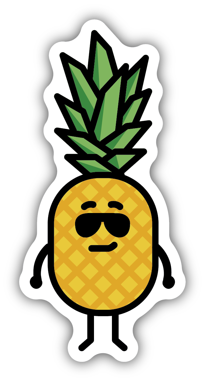 Cool Pineapple Sticker