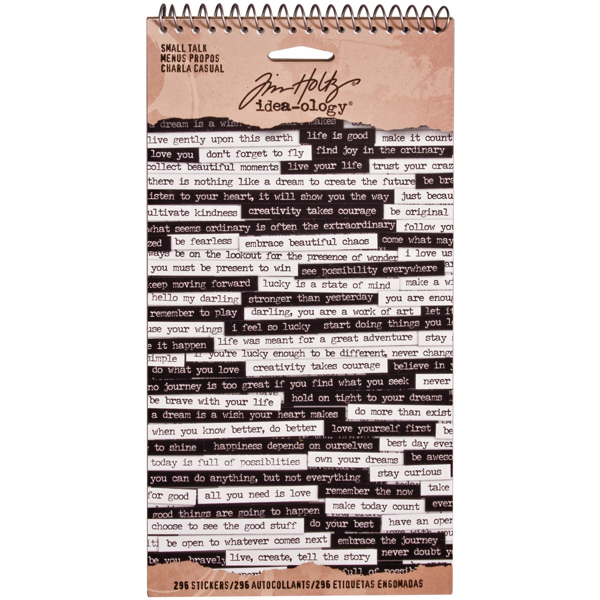 Tim Holtz Idea-ology - Small Talk Spiral Bound Stickers