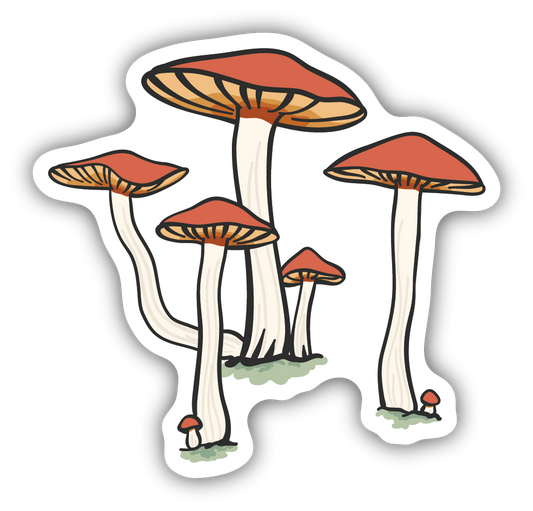 Mushroom Cluster Sticker