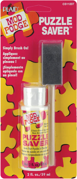 Plaid Mod Pdge Puzzle Sealer Saver w/Foam Brush 2oz