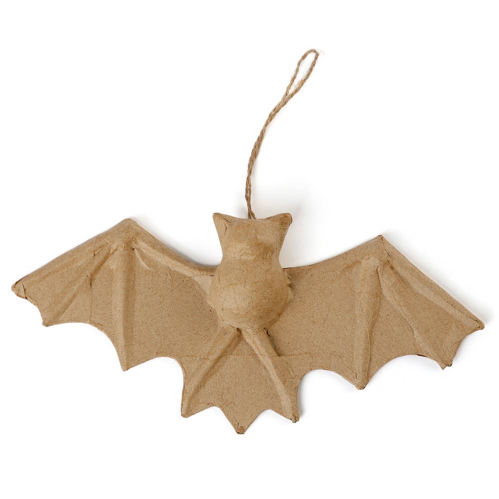 Factory Direct Craft - Premade Unfinished Paper Mache Halloween Bat - 8-1/2" x 4"