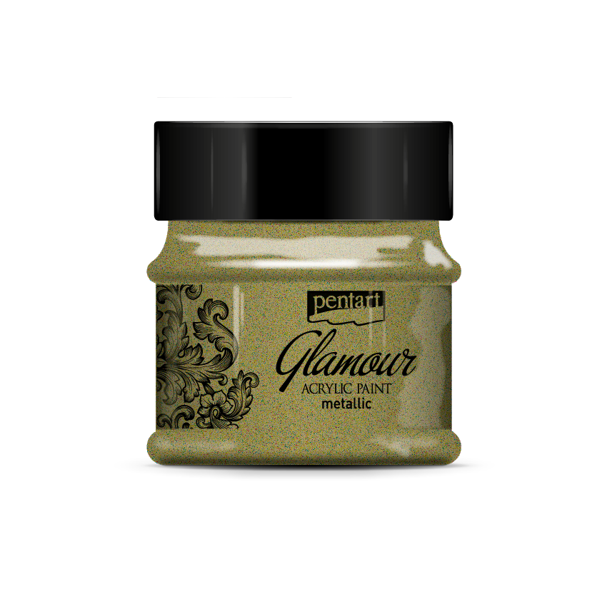 Pentart : Glamour Metallic Acrylic Paint - Colour Variety 50ml
