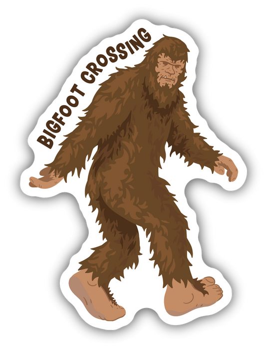 Bigfoot Crossing Sticker