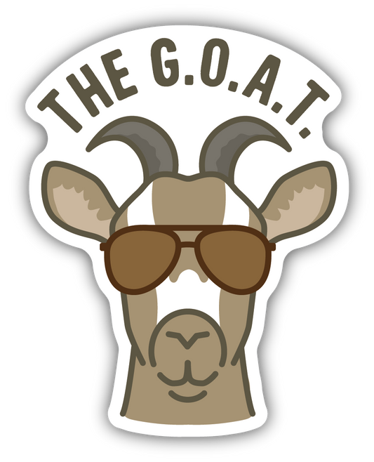 The G.O.A.T Sticker