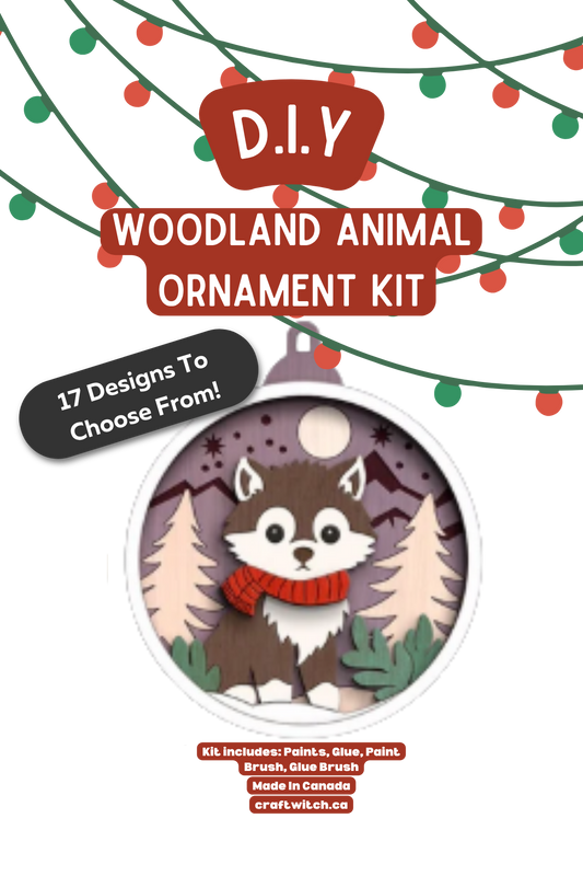 The Craft Witch - Wolf Pup Winter Wonderland Ornament Kit