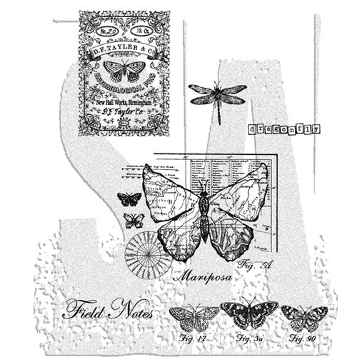 Stampers Anonymous - Tim Holtz - Cling Mounted Rubber Stamps - Classics #17