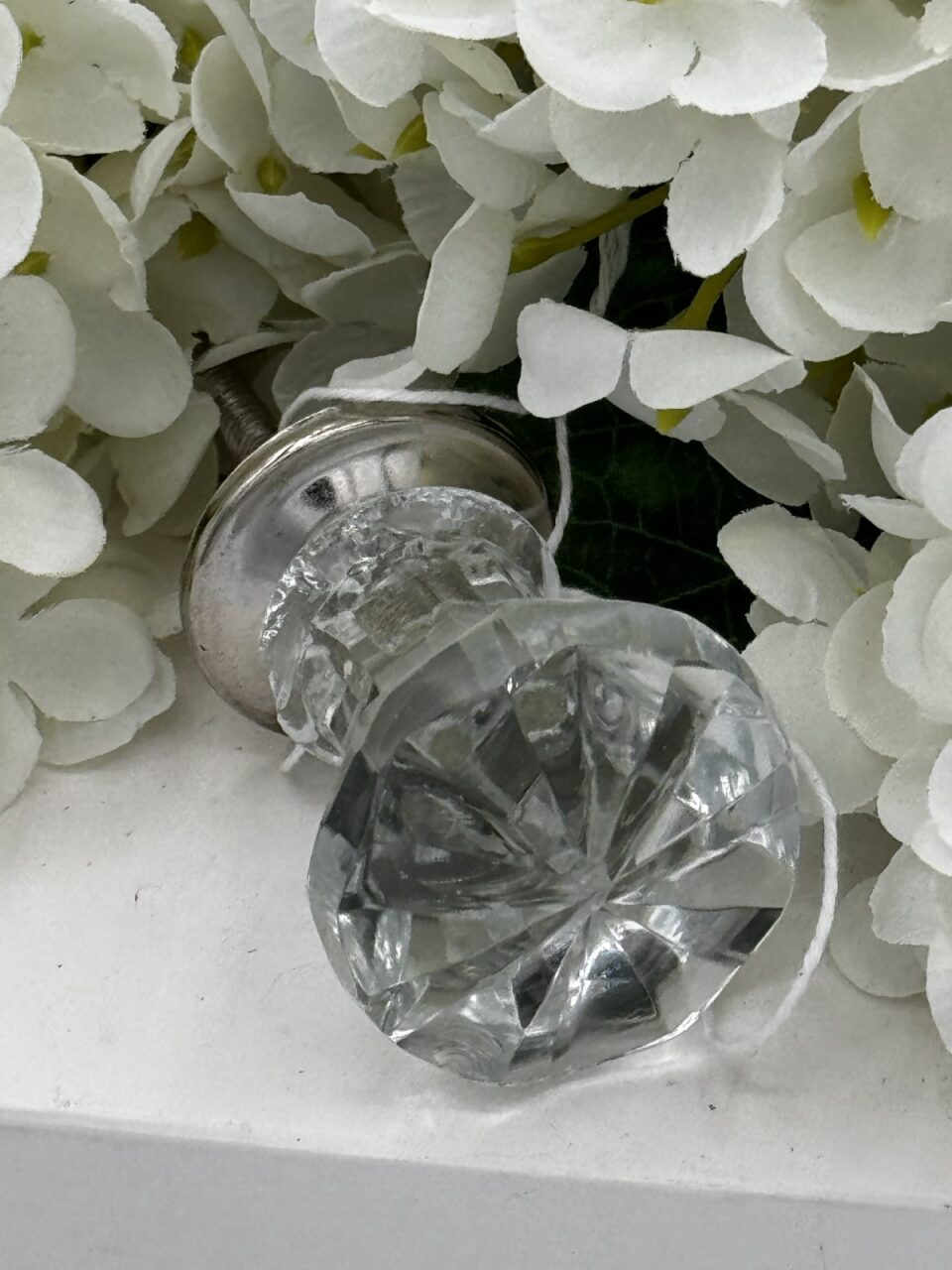 Spherical Glass Knob Clear