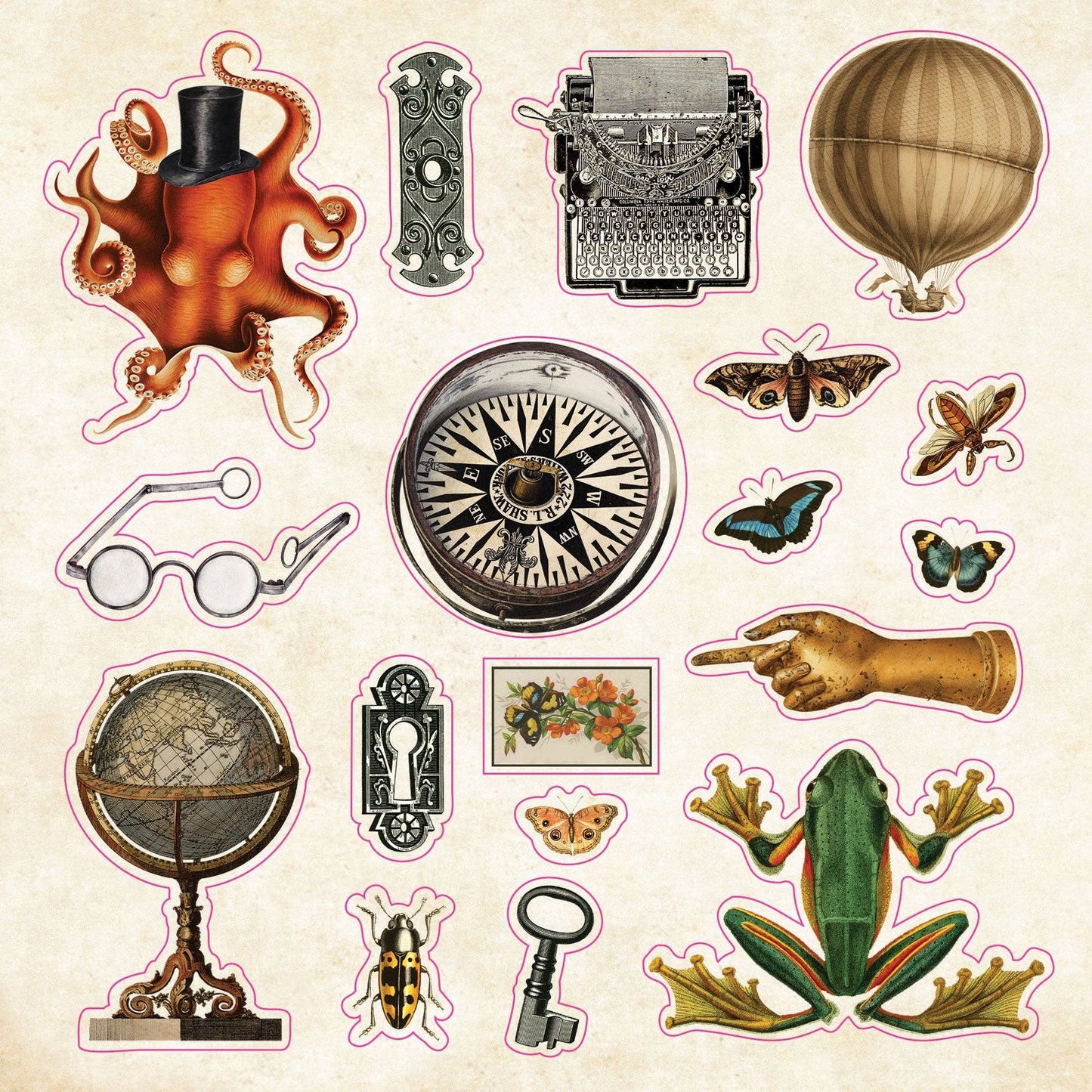 Peter Pauper Press - The Sticker Book of Curiosities