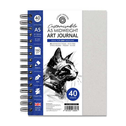 Cosmic Shimmer - A5 Customizable Midweight Art Journal