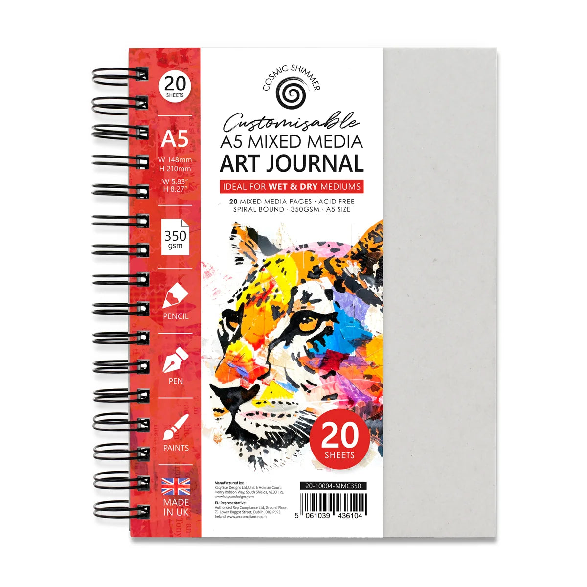 Cosmic Shimmer - A5 Customizable Mixed Media Art Journal