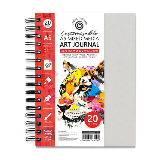 Cosmic Shimmer - A5 Customizable Mixed Media Art Journal