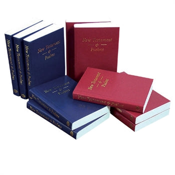 Pocket New Testament & Psalms - Softcover Blue Or Red