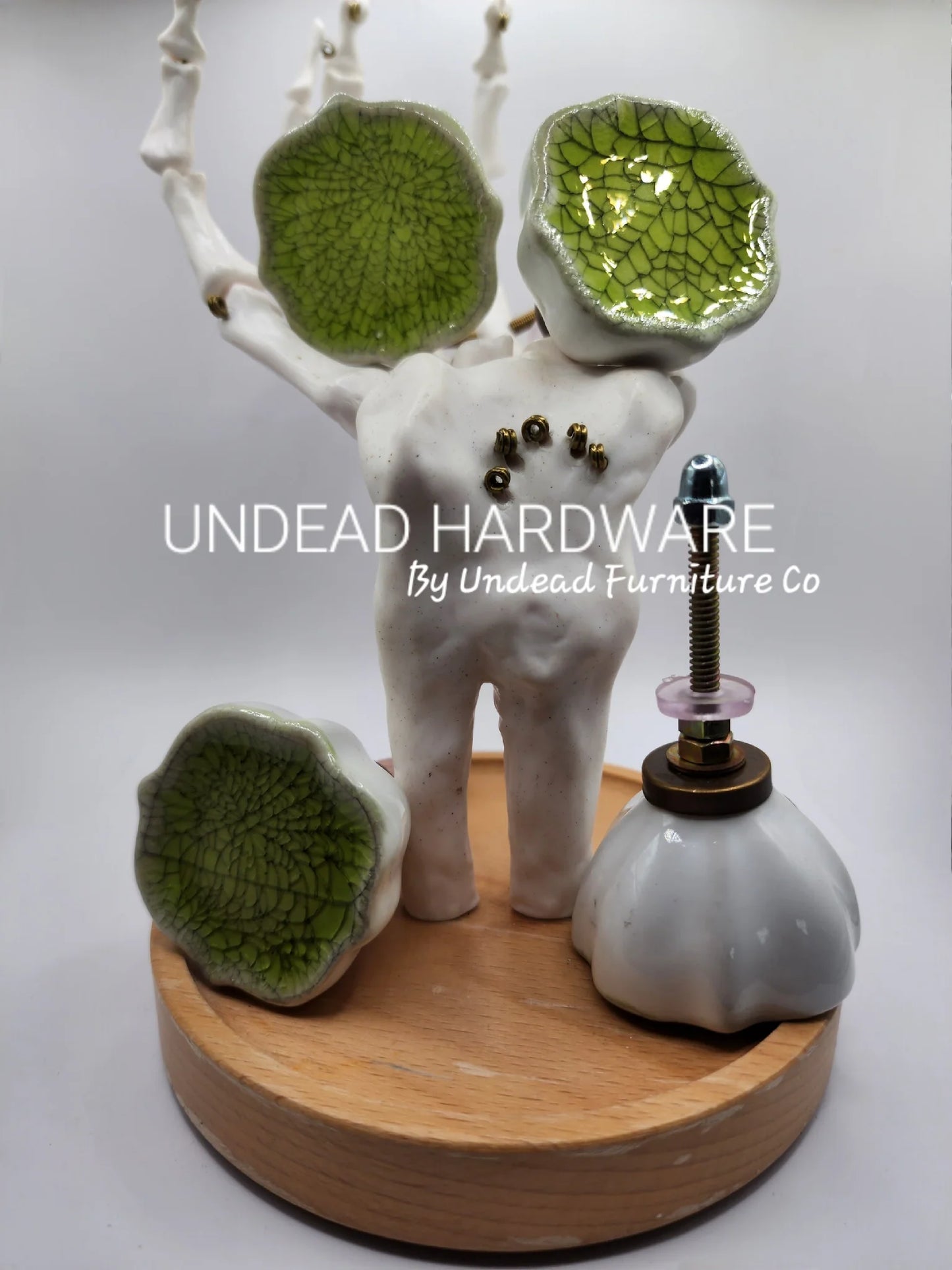 Undead Hardware - Olive - Ceramic Knob (4 Pack)