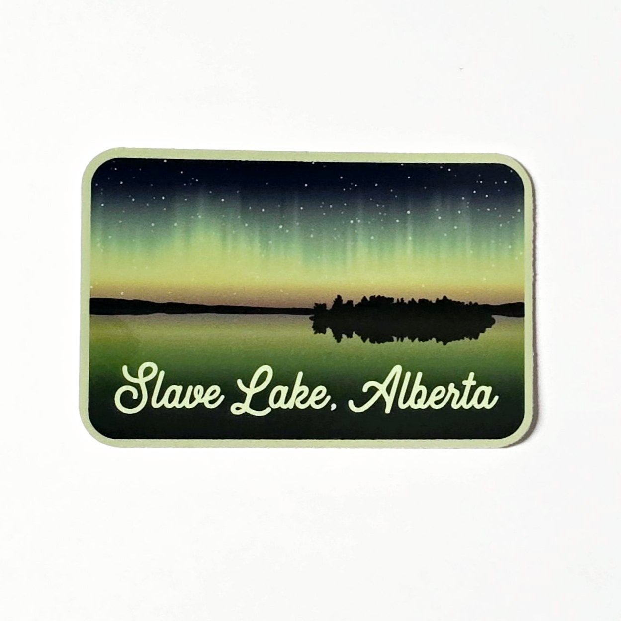 Northern Lights Slave Lake Alberta Sticker