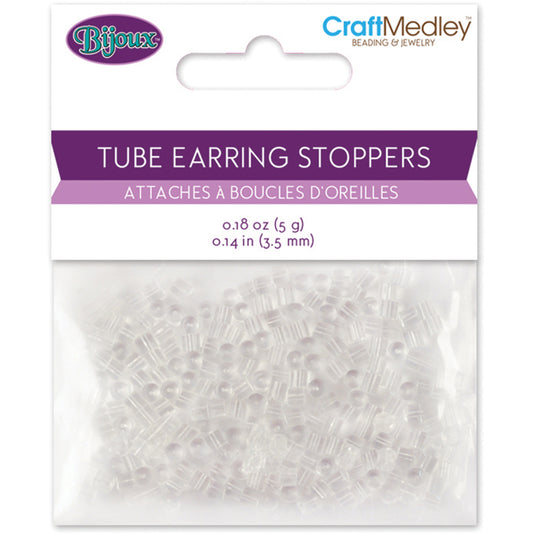 Tube Earring Stoppers  5 g