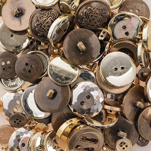 Nutton but Buttons 130g Tube Mixed Sizes Plastic Gold