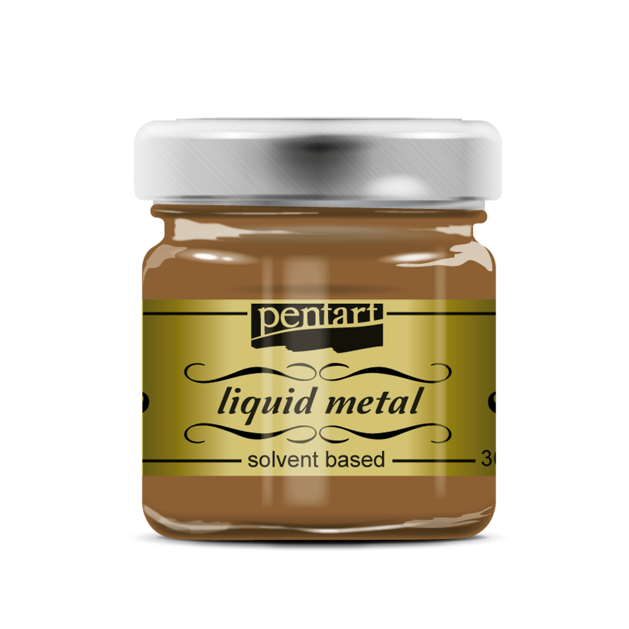 Pentart : Liquid Acrylic Paint - Metal - Colour Variety 30ml