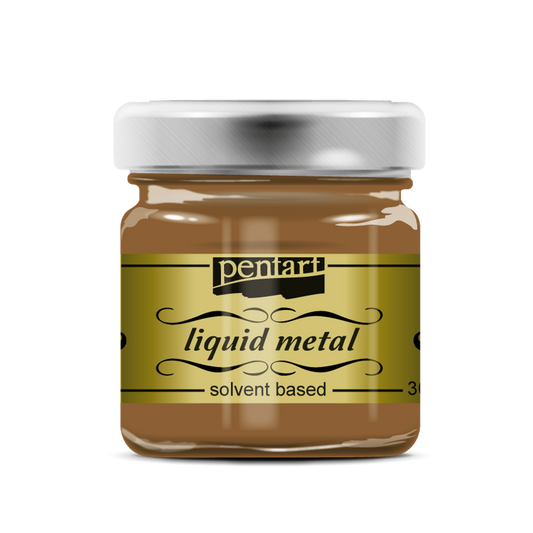 Pentart : Liquid Acrylic Paint - Metal - Colour Variety 30ml