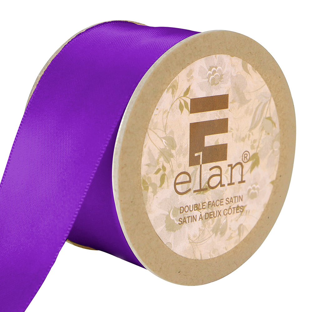 ELAN Double Face Satin Ribbon 36mm x 5m - Colour Variety