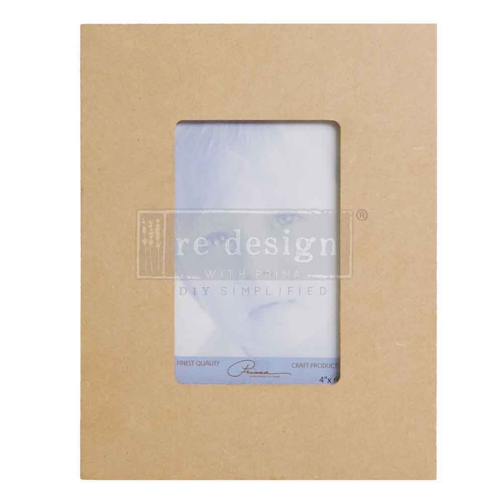 Prima Marketing - Unfinished MDF Picture Frame Holds 4"x6"